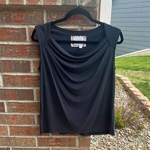 ANTHROPOLOGIE Ettiwa Lades XS Elegant Black Sleeveless Top